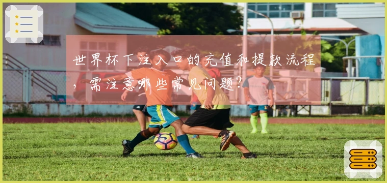 世界杯下注入口的充值和提款流程，需注意哪些常见问题？