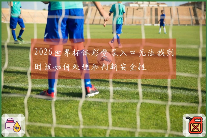 2026世界杯体彩登录入口无法找到时该如何处理和判断安全性